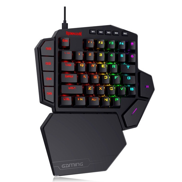 TECLADO REDRAGON DITI K585RGB, DE UNA MANO