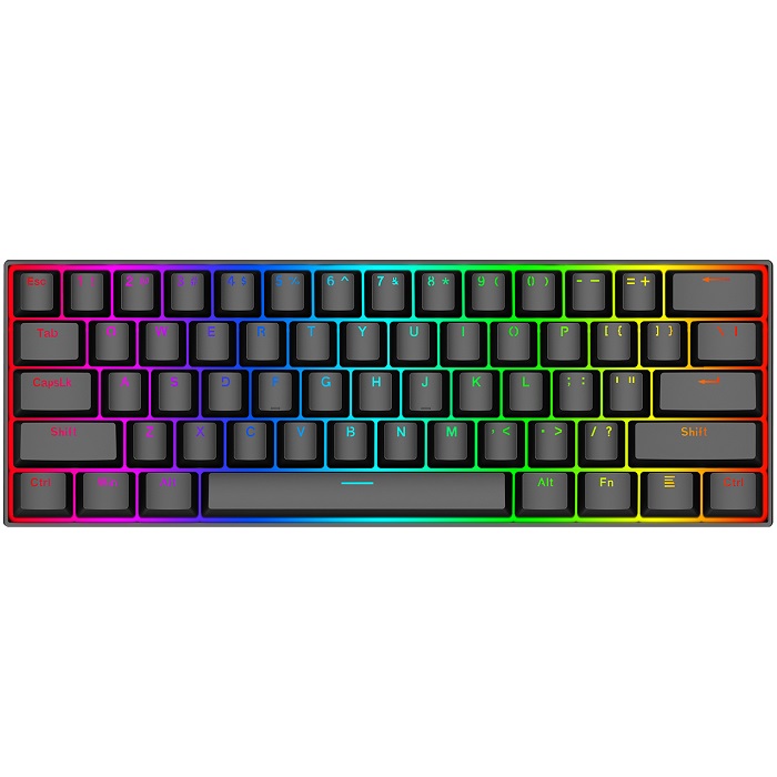 TECLADO REDRAGON DRAGONBORN NEGRO K630RGB-SP 60%, ESPAÑOL
