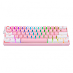 TECLADO REDRAGON FIZZ PRO ROSA/BLANCO K616-RGB PW SP 60%, ESPAÑOL