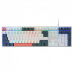 TECLADO REDRAGON TRUNDLE BLANCO/NEGRO K668WBO FULL SIZE 100%, INGLES