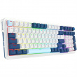TECLADO REDRAGON EISA WHITE/BLUE K686WB 96%, INGLES, BT