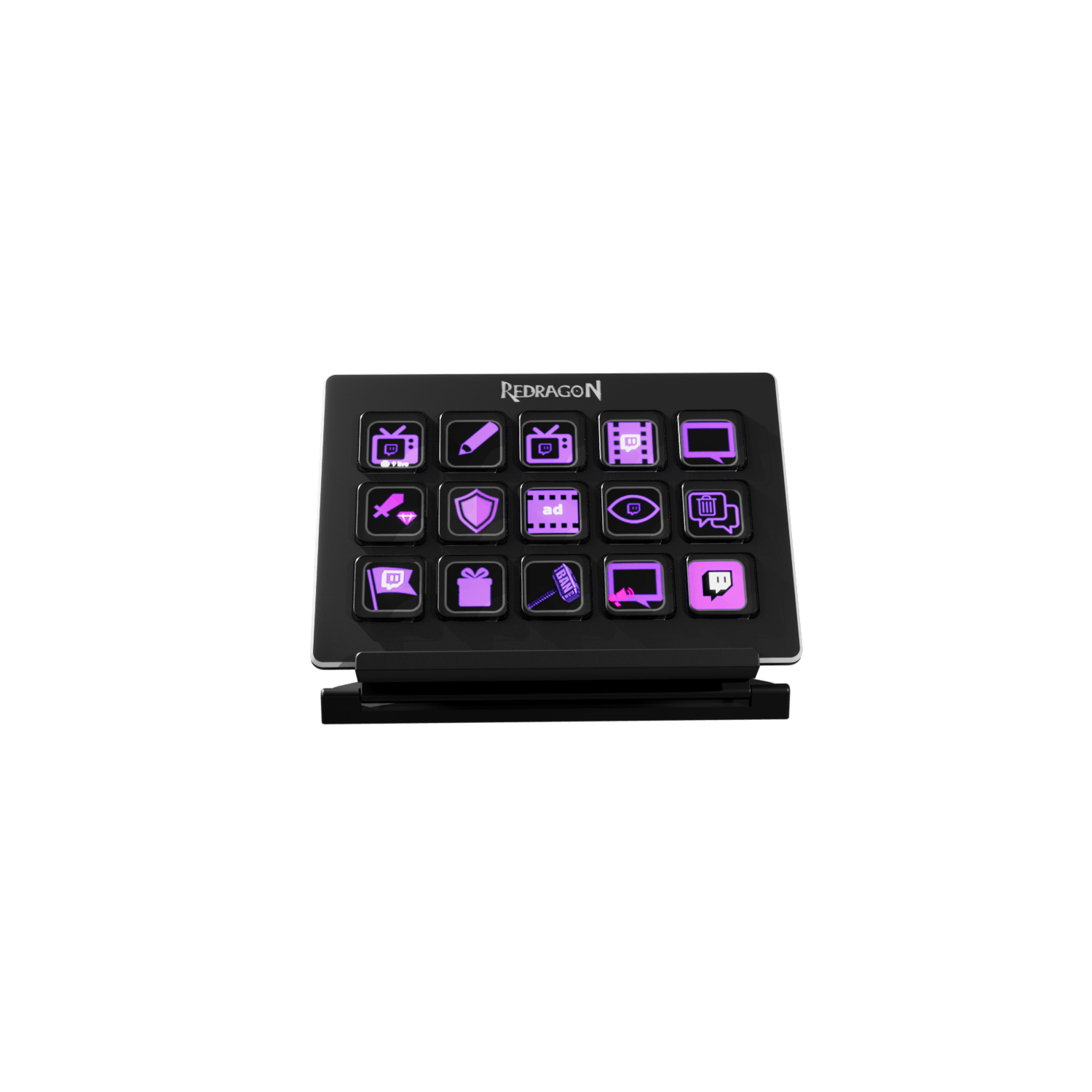 STREAMCRAFT SS-550 STREAM DECK REDRAGON + 15 BOTONES PROGRAMABLES + 6 PERFILES