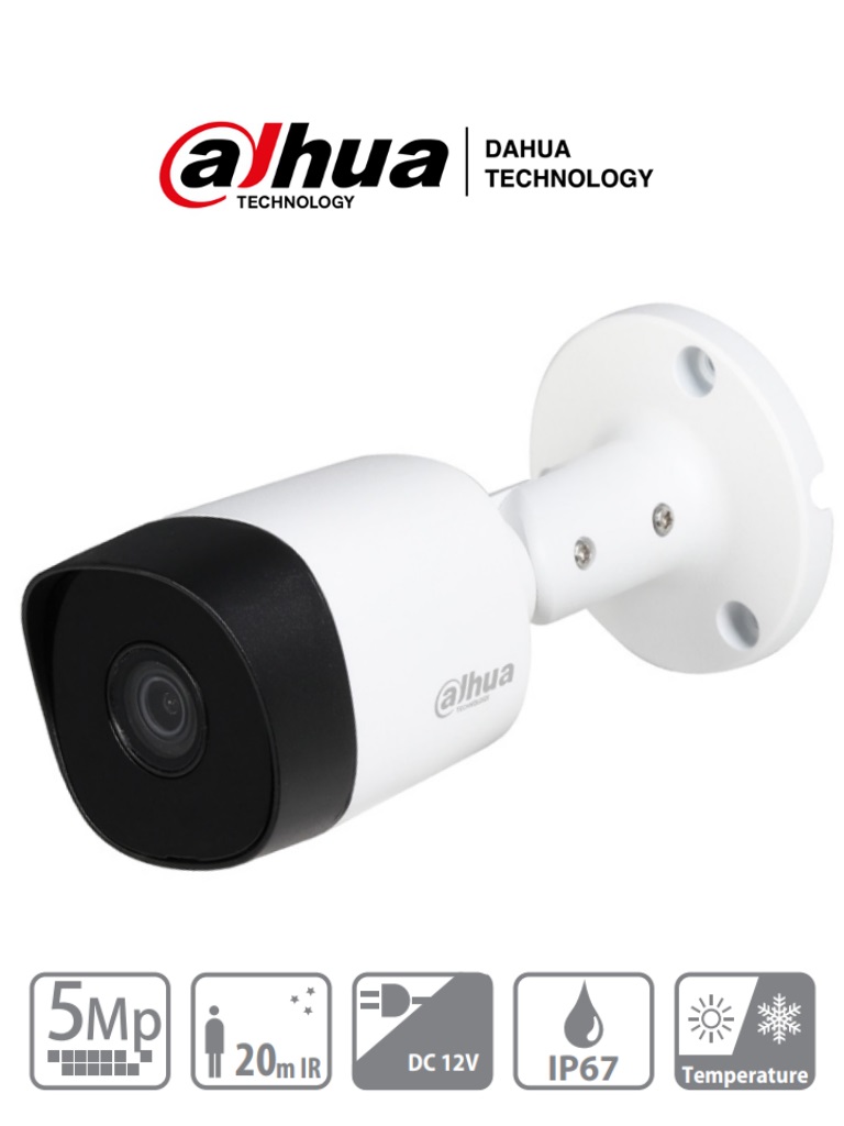 Cámara Bala Dahua Technology DH-HAC-B2A51N-0280B-S2